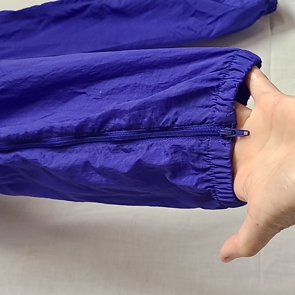 💥CLEARANCE💥1990s Nike White Label Windbreaker Jogging Pants Bright Blue Sz M - Picture 2 of 6
